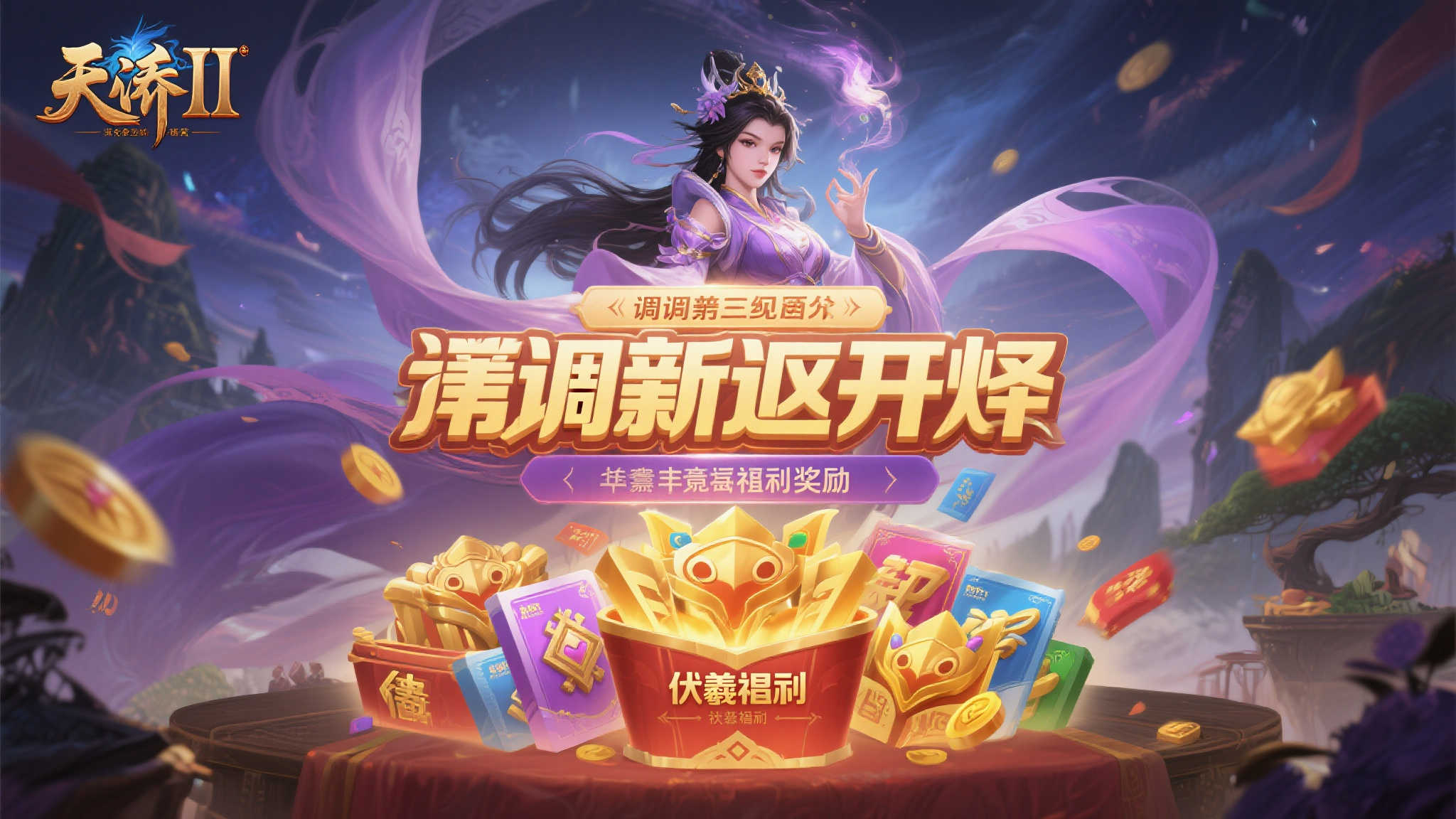 《天骄II》伏羲遗泽新区今日上线，丰厚福利助力新服冒险！