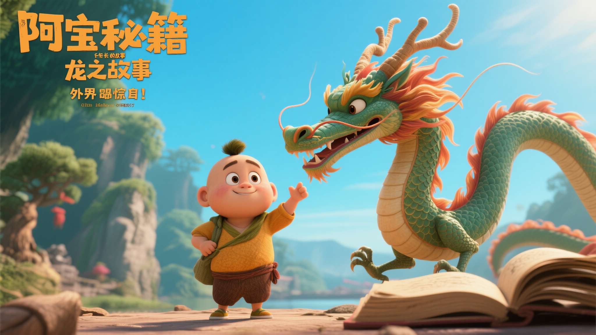 阿宝的成长故事讲的是：一个看似平凡的个体，如何在外界的质疑中找到属于自己的"龙之